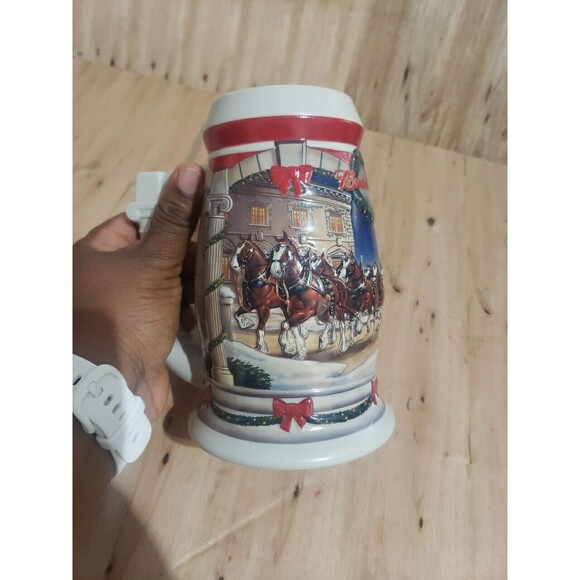2001 Budweiser Holiday At The Capital Stein Mug in Box EUC - Picture 5 of 7